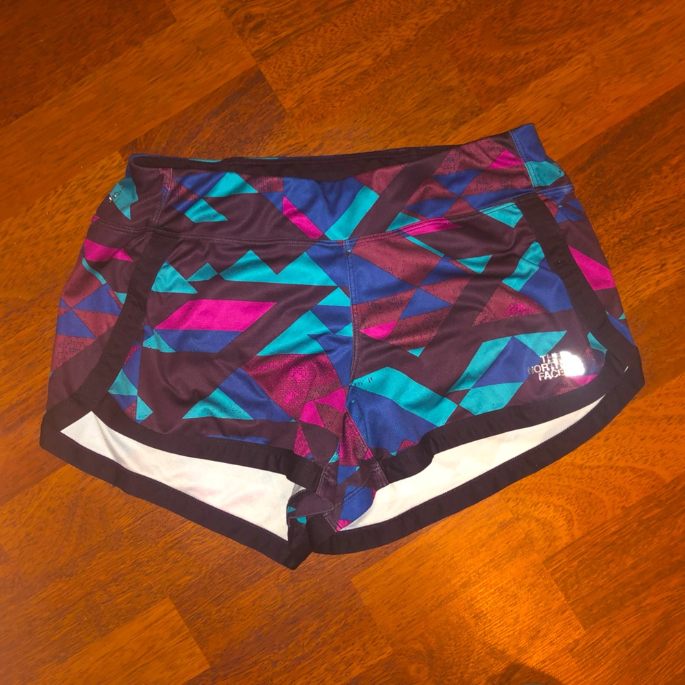 The North Face Womens Athletic Shorts in Teal, Purple, Magenta